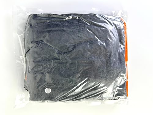 HezzLuv Microfiber Dog Drying Coat – Super Absorbent & Quick-Drying Dog Robe – Adjustable Fit for Medium to Large Dogs – Ideal for Bath, Swim & Wet Walks(Orange, M)