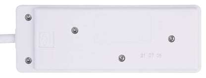 PRO ELEC PELB1900 2 Gang Extension Lead 3m, White