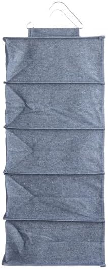 Household Essentials Hanging Cotton Blend and Plastic Closet Shoe Organizer