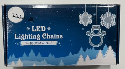 BLOOMWIN Window Lights Christmas Decor 10ft 12 Snowflakes Icicle Lights USB Christmas Curtain Lights for Bedroom Indoor Wall Winter Decorations for Home Church Wedding Birthday, 8 Modes, Warm White