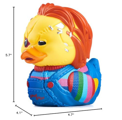 TUBBZ Boxed Edition Scarred Chucky Collectible Vinyl Rubber Duck Figure - Official Chucky Merchandise - TV, Movies & Video Games
