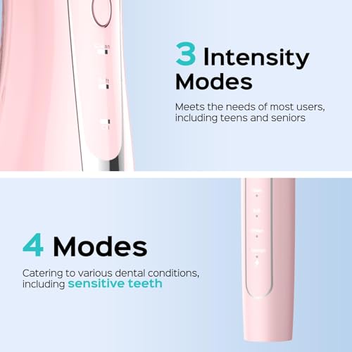 COSLUS Portable Water Flosser with Electric Toothbrush Combo: 2-in-1 Oral Clean Kit for Teeth, Braces, Gums Care - Brushing & Flossing for Adults, Family, Travel Use, BPA-Free, Black, C20 & C41