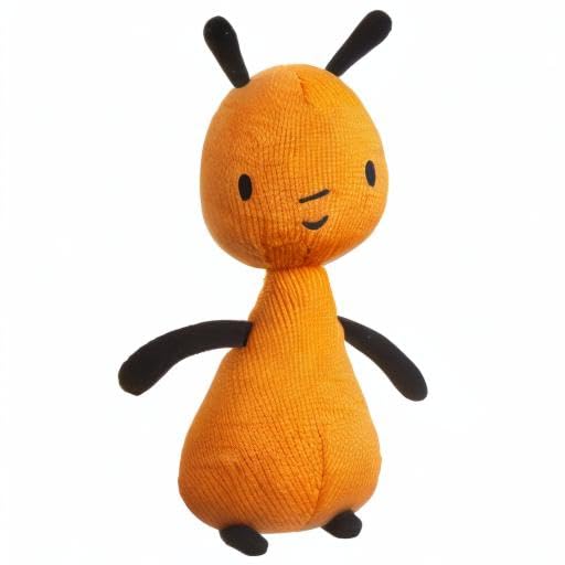 Bing toys, talking Flop teddy bear. Flop makes sounds like he does in the Bing CBeebies TV Show. Perfect toddler toys, Orange
