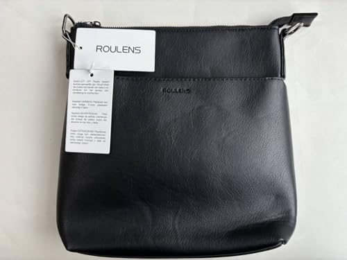 Roulens Trendy Crossbody Bag for Women,Lightweight Medium Crossbody Purse Soft Leather Women's Shoulder Handbags with Adjustable Wide Strap