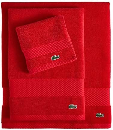 Lacoste Heritage 100% Supima Cotton Hand Towel, Formula One, Premium Super Soft