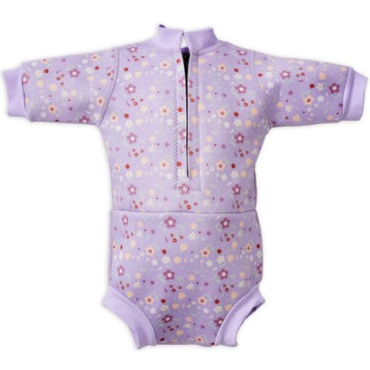 Splash About Happy Nappy Wetsuit, Lilac Spring, 6-14 Months