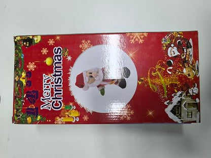 SdeNow Twerking Santa Claus,Booty Shaking Santa Dancing Santa Claus with Music Singing Animated Christmas Santa Toys for Kids- English Song