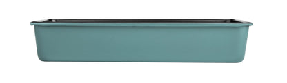 Prestige x Nadiya Roasting Tin Non Stick - Deep Large Baking Tray 33cm x 23cm, Durable Steel, Dishwasher Safe Roasting Tray Bakeware, Blue/Black, 13" x 9", Teal