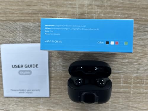 Wireless Earbuds, 2025 New Bluetooth 5.4 Headphones HiFi Stereo with 4 ENC Mic, 40H Mini Ear Buds In-Ear Noise Cancelling Earbuds with LED Screen, Ultra Light USB-C Bluetooth Earphones for Android iOS