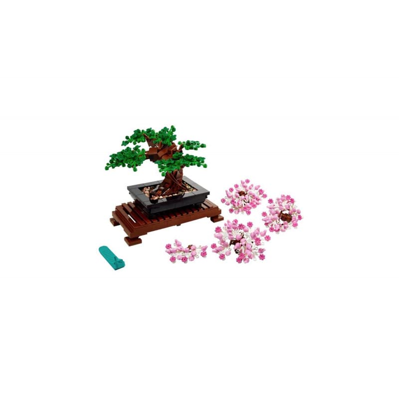 LEGO Botanicals Bonsai Tree - Faux Plant for Adults - Home Décor Set - Gift for Mother's Day with Artificial Cherry Blossom Flowers - DIY Building Projects - Botanical Collection - 10281