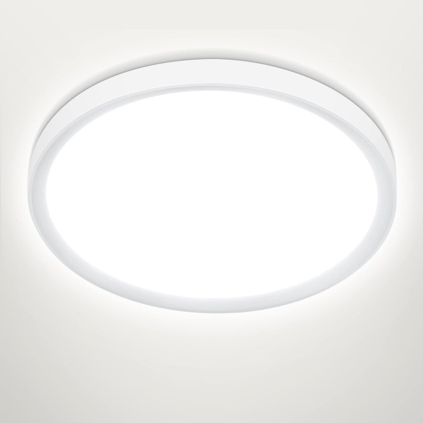 Befurglor 24W LED Ceiling Light Ø 28.5cm, 5000K Daylight White 2200LM,150W Equivalent, Modern LED Ceiling Lamp for Living Room,Bedroom, Kitchen, Bathroom, Hallway, Office