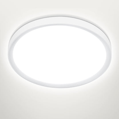 Befurglor 24W LED Ceiling Light Ø 28.5cm, 5000K Daylight White 2200LM,150W Equivalent, Modern LED Ceiling Lamp for Living Room,Bedroom, Kitchen, Bathroom, Hallway, Office