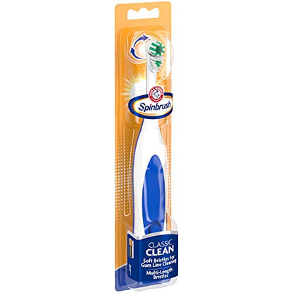 Spinbrush Pro+ Deep Clean, Battery Toothbrush for Adults, Soft Bristles, Batteries Included