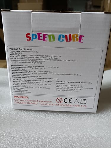 ROXENDA Speed Cube Set, 2X2 3X3 4X4 Pyramid Cube Stickerless with Instruction [4 Pack] (Carbon Fiber Cube Set)