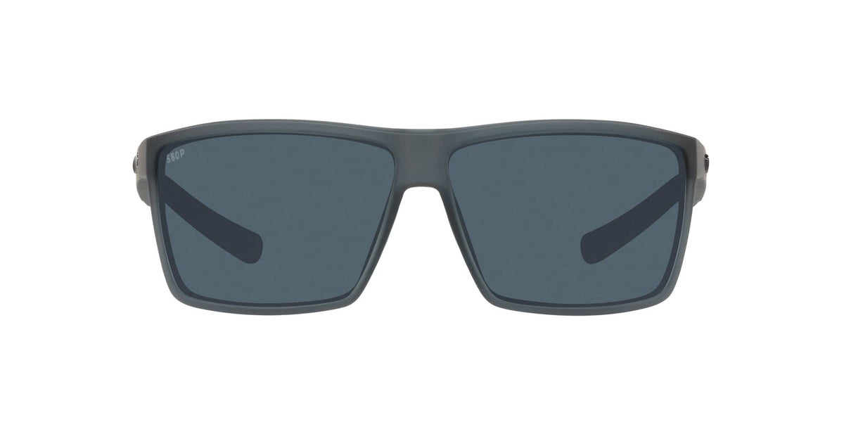 Costa del Mar Mens Rincon Fishing and Watersports Rectangular Sunglasses, Matte Smoke Crystal/Grey Polarized-580P, 63 mm
