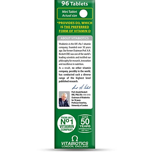 Vitamin D Tablets 2000IU, Vitabiotics Ultra-96 Count 1-Pack