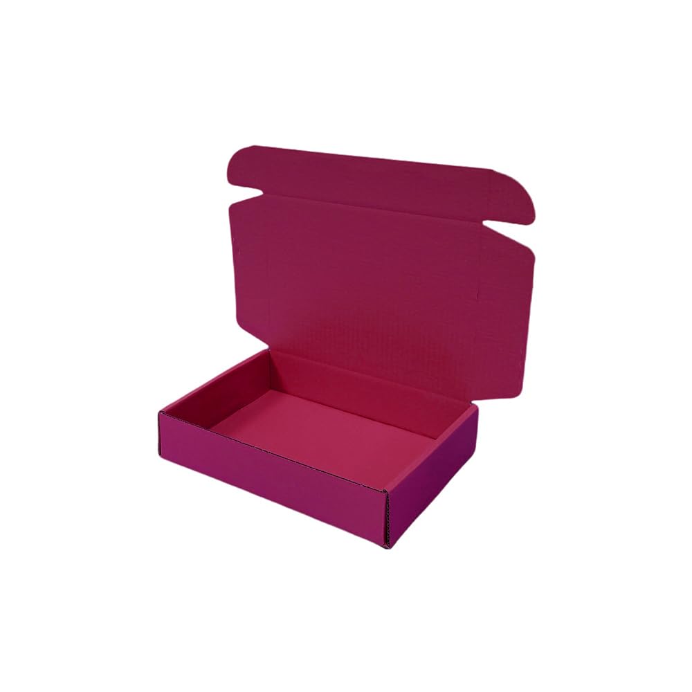 30 Pcs 9.8 x 7.9 x 2.8 inches Shipping Boxes for Small Business Cardboard Corrugated Mailer Boxes for Shipping Packaging Holidays Craft Gifts Giving Products (Cranberry)