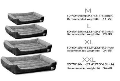 SuperGift.com Soft & Fluffy Pet Bed - Anti-Anxiety Washable Bed for Dogs and Cats - Non-Slip Base - Dog & Cat Bed - Warm and Cosy - Grey (Medium)