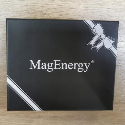 MagEnergy Copper Bracelet for Men and Women 99.9% Pure Copper Bangle Adjustable with 8 Magnets (Gunmetal)