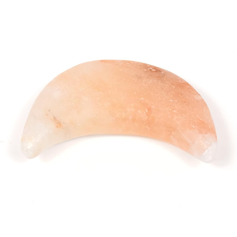 QYLHH Moon Shape Himalayan Salt Massage Stones Hot Massage Cold Massage Stones Set Warm Rocks Kit for Facial SPA