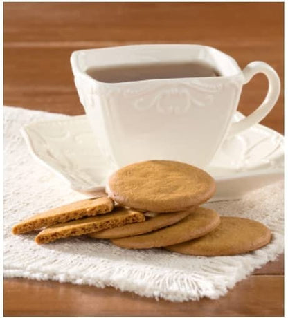 Swedish Ginger Snaps Cookies - Organic Vegan Dairy-Free Crackers - Great Snack with Coffee or Tea - Gift Tin for Birthday or Christmas - from Nyakers