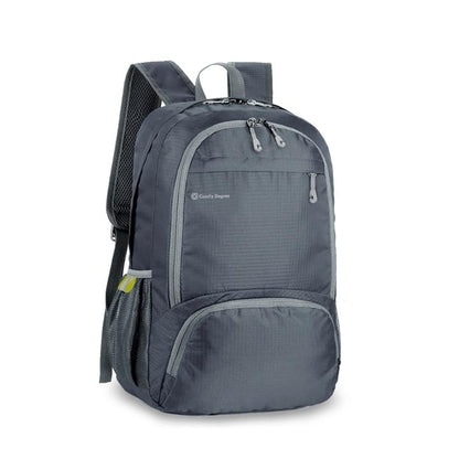 ComfyDegree Ultralight Foldable Hiking Backpack | 30L Packable, Waterproof, Lightweight, Travel Rucksack | Men & Women Large Bag for Work, Gym, Outdoor Camping, Walking, Cycling, Sport Daypack (Gray)