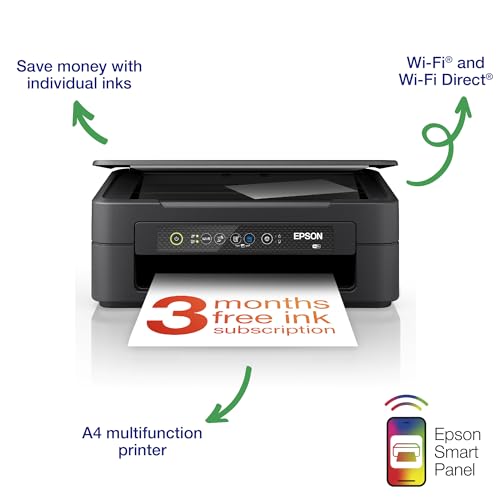 Epson Expression Home XP-2200 3-in-1 Ink Multifunction Printer, Scanner, Copier, WiFi, 1440dpi, A4, incl. 3 Months Readyprint Flex Trial