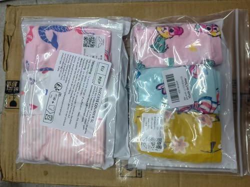 Girls' Knickers 9 Pack Comfortable Briefs Girls Cotton (3-4 Years) MULTICOLOR,Size:110