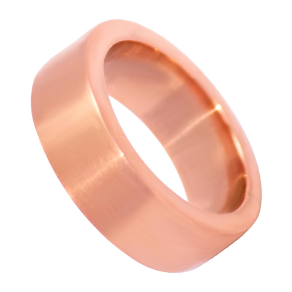 Krishnaa Jewels Pure Copper Handmade 2mm Heavy Thick Band Ring Ethnic Gift Jewelry for Men and Women (7)