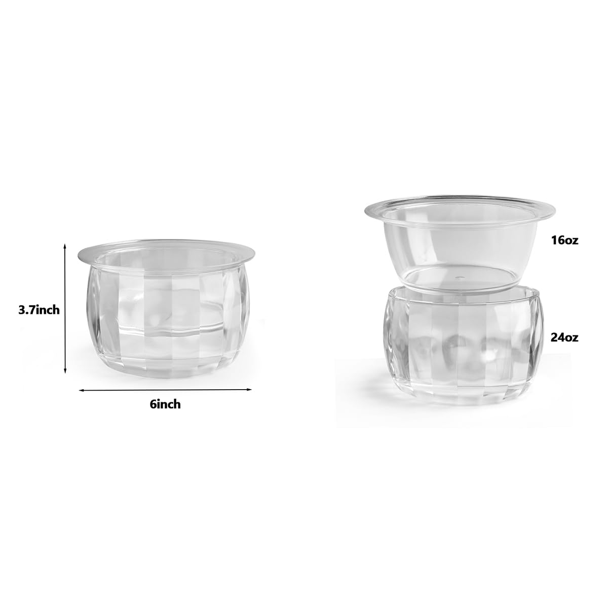 Chillnstay 4-Pack Chilled Serving Bowls and Dip Bowls for Serving for Party, Dip Bowls on Ice with 8 Spoons for Salsa, Guacamole and Hummus