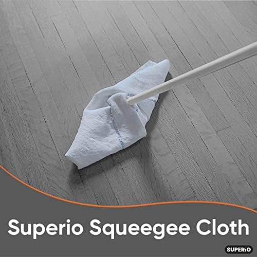 Superio White Squeegee Cloths for Cuban-Style Mop, Israeli Spunja Cleaning Mop
