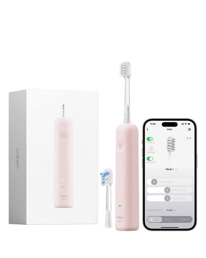 Laifen Wave Special Electric Toothbrush, New 2025 Version Oscillation & Vibration Sonic Electric Toothbrush for Adults with App, 2 Brush Heads, IP68 Waterproof Travel-Friendly (Misty Lavender)
