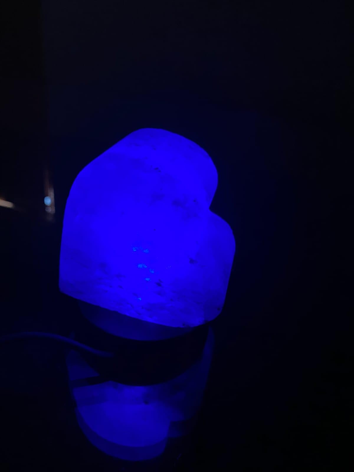 NatureBoost HL Himalayan Pink Salt USB Multi Colored lamp (Heart)