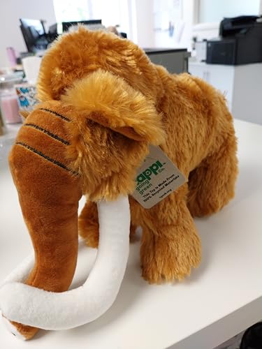 Zappi Co Ultra Soft Mammoth Plush Toy (23 cm Length) - 100% Recycled, Eco-Friendly, Newborn Gift, Realistic Lifelike