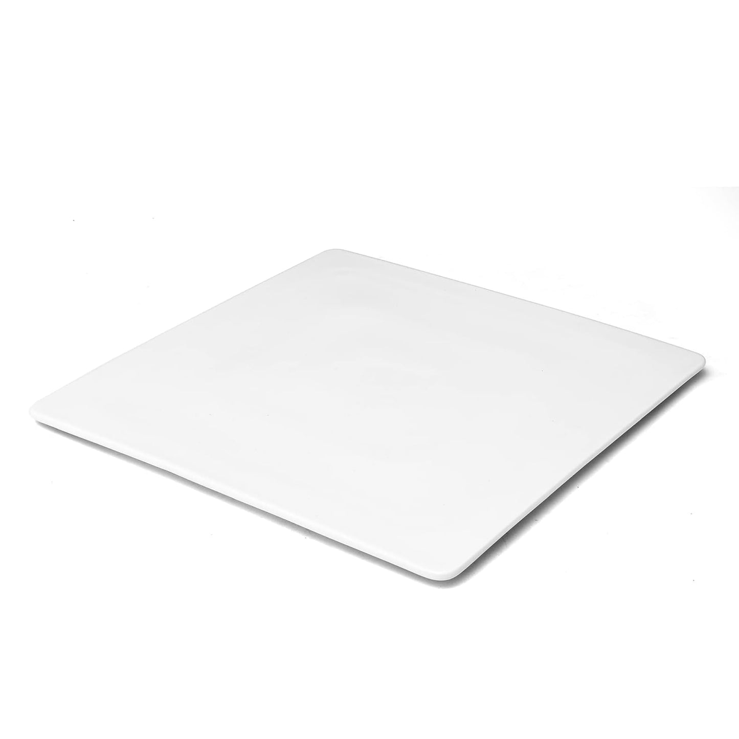 Sisson Distribution Premium Porcelain Square Serving Platter - 10 Inch, Elegant White Butter Board for Cheese, Charcuterie, Weddings, Parties, Microwave & Dishwasher Safe