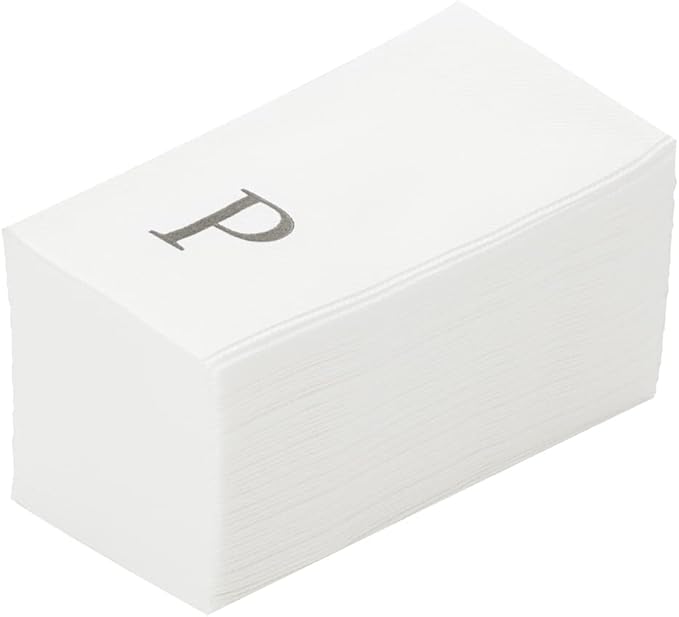 Luxenap 15.8 X 7.9 Inch Linen-Feel Guest Towels, 2000 Lettered Hand Towels