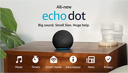 Amazon Echo Dot (newest model), Vibrant sounding Alexa speaker, Great for bedrooms, dining rooms and offices, Deep Sea Blue