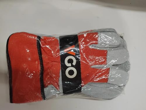 Vgo... 3Pairs Gardening Gloves Cowhide, Work Gloves Thornproof Utility for Yard Trucker Delivery Garden with Strong Grip