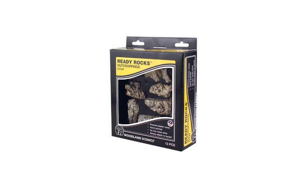 Woodland Scenics Ready Rocks 13/Pkg-Outcroppings