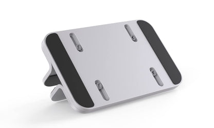 JOKItech Aluminum Laptop Stand, Sturdy and Adjustable, Compatible with Apple MacBook Pro/Air, Mac Mini, iPad Pro, Silver