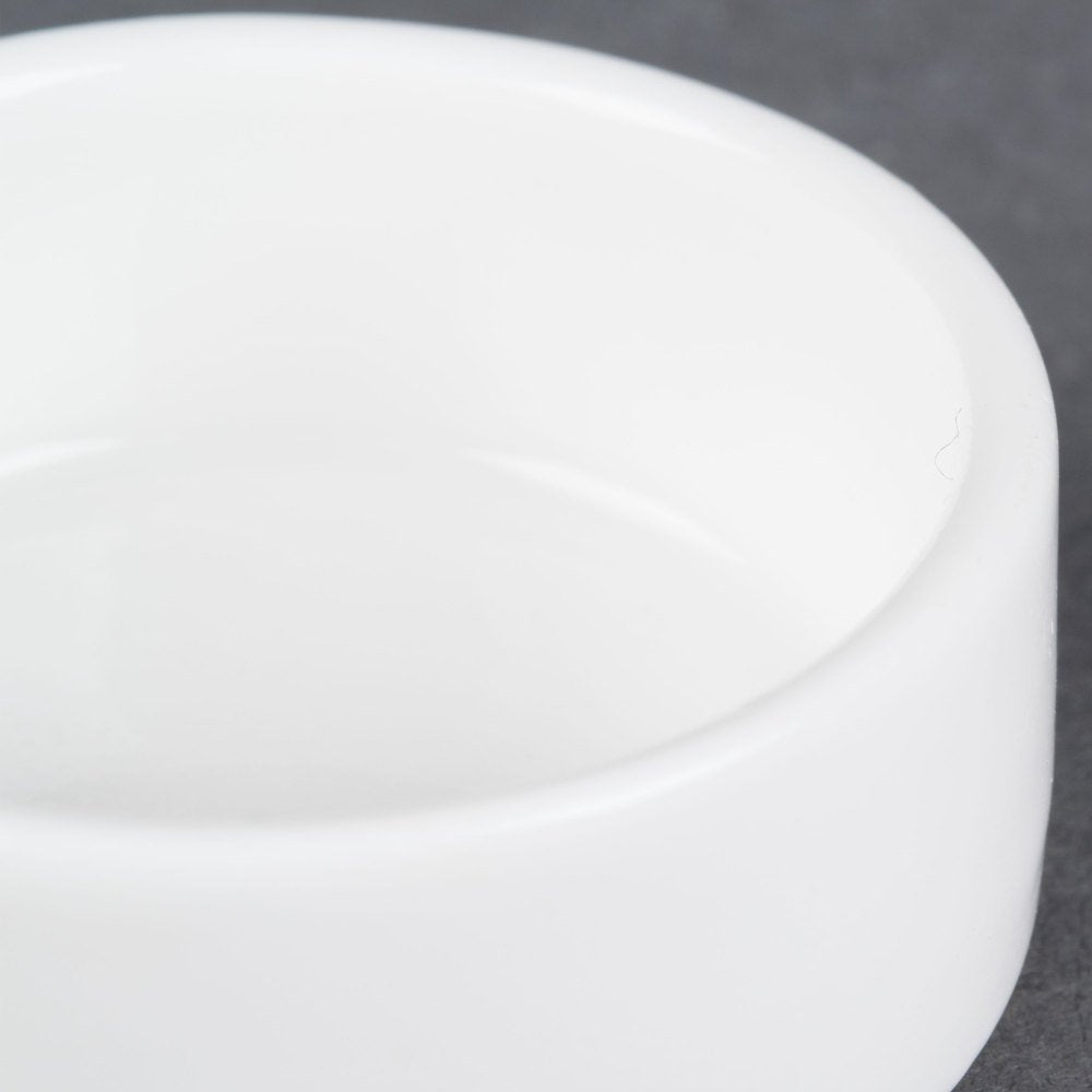 American Metalcraft Porcelain Tealight Candle Holder (Set of 4), Round, White, PSLT17