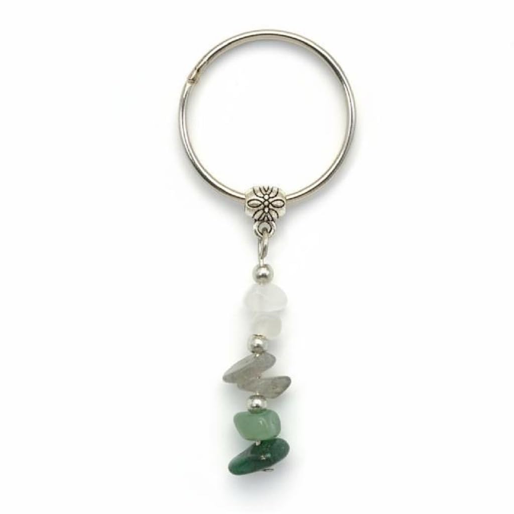 4 PCS Crystal Keychain Gifts for Women – Healing Crystals Key Chain Set for Coworker, Teacher, Friend | Farewell, Retirement, New Job, Good Luck, New Beginnings Gifts