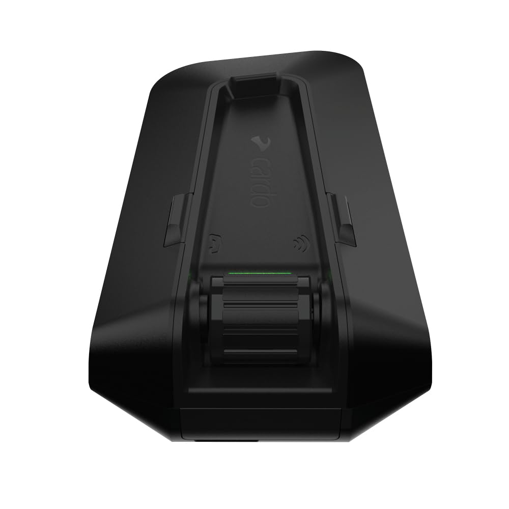 Cardo PACKTALK PRO Motorcycle Helmet Communication System Intercom, Crash Detection, Auto On/Off, Air Mount, 45mm Speakers
