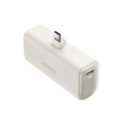 Anker iPhone 17 Portable Charger, Nano Power Bank with Built-in USB C Connector, 5,000mAh Portable Charger 22.5W, for iPhone 17/16/15 Series, Samsung S22/23 Series, iPad Pro/Air, AirPods, and More