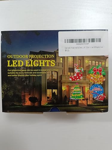 Segotendy Halloween Projector Lights Outdoor, Year Round 10 Theme 16 Slides, Waterproof Christmas Projector Lights with Remote Control Timer for Valentine Easter Birthday Party Halloween Decorations