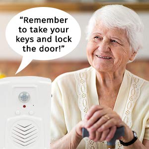 SierraTeck Motion Activated Voice Player - Recordable, Built-in Microphone – Independent Living, Point of Sale Advertising, Door Greeter, Entry Alert