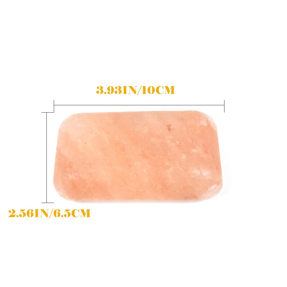 Windfulogo Large Hot Massage Stones Set Himalayan Salt Heated Warmer Stone for Spa Massage 2.56 x 3.93in (6.5x10cm)