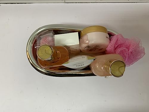 spa luxetique Gift Set For Women, Bath Sets for Women Gift, 8 Pcs Rose Spa Basket Includes Bubble Bath, Shower Gel, Body Lotion, Birthday Spa Gifts, Mother‘s Day Gifts for Mom, Christmas Gifts for Her