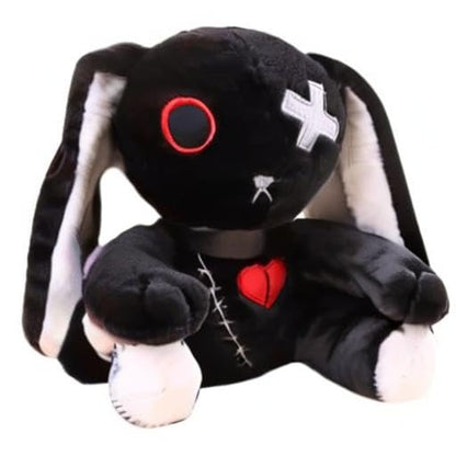 LVQING Rabbit Plush Doll, Scary Rabbit Stuffed Animal, Standing Toy - Black