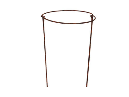 Rusty Bow Plant Supports (Raw Steel designed to rust) for Peonies, Hydrangea, Roses, etc - Strong Metal Garden Supports - Interlinking (Extra Large (100cm Tall x 44cm Wide) Pack of 4)